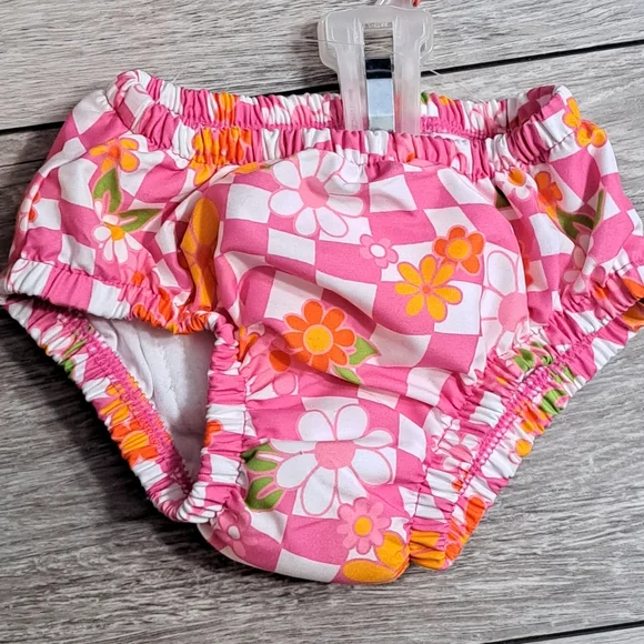 George Swim Brand New George Baby Pink Floral Checkered Kids